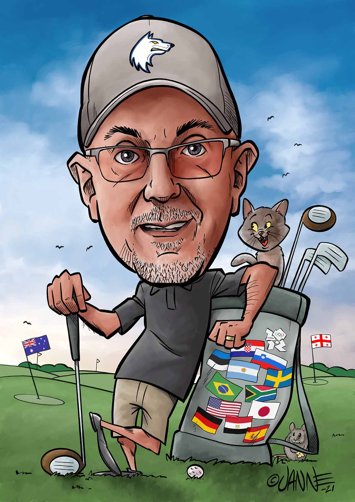 Golflahja karikatyyri esimerkki 12