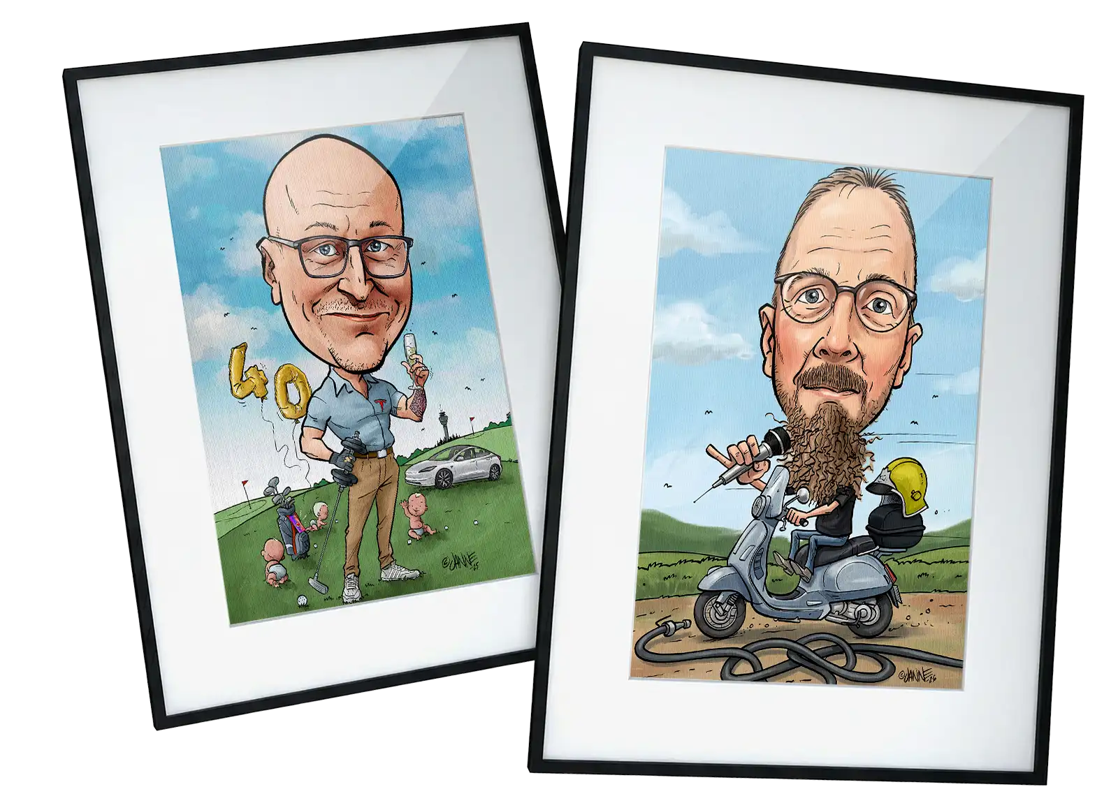 Esimerkkejä karikatyyreistä