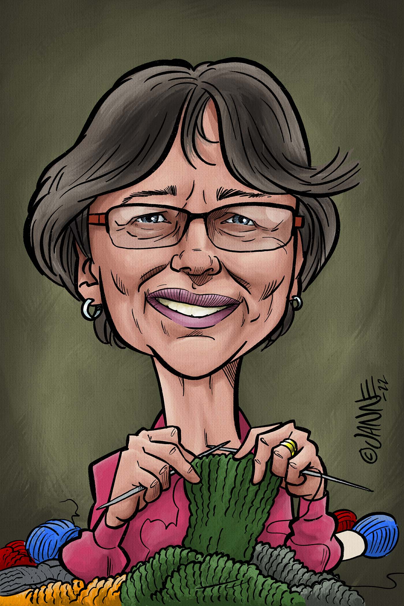 Äitienpäivälahja karikatyyri esimerkki 7