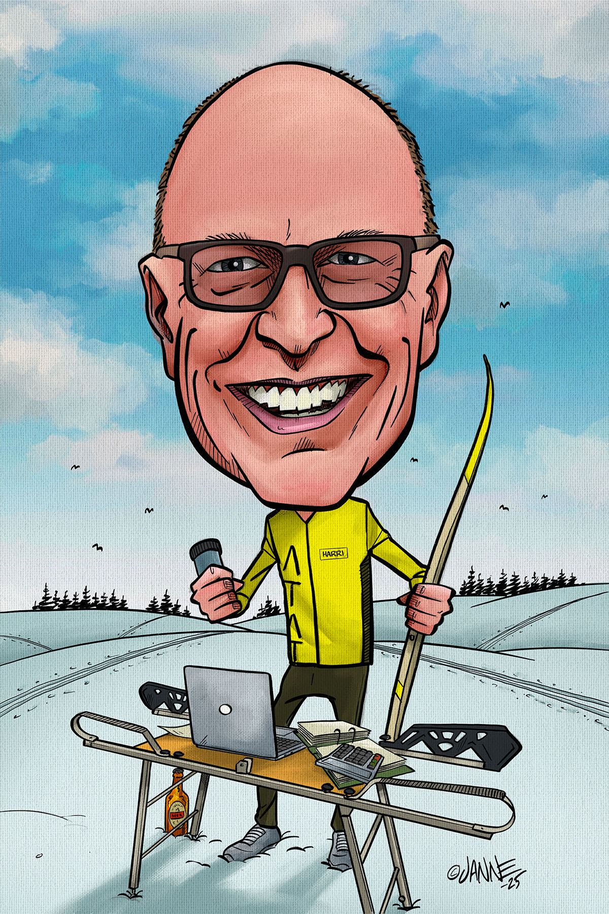 Läksiäislahja karikatyyri esimerkki 9