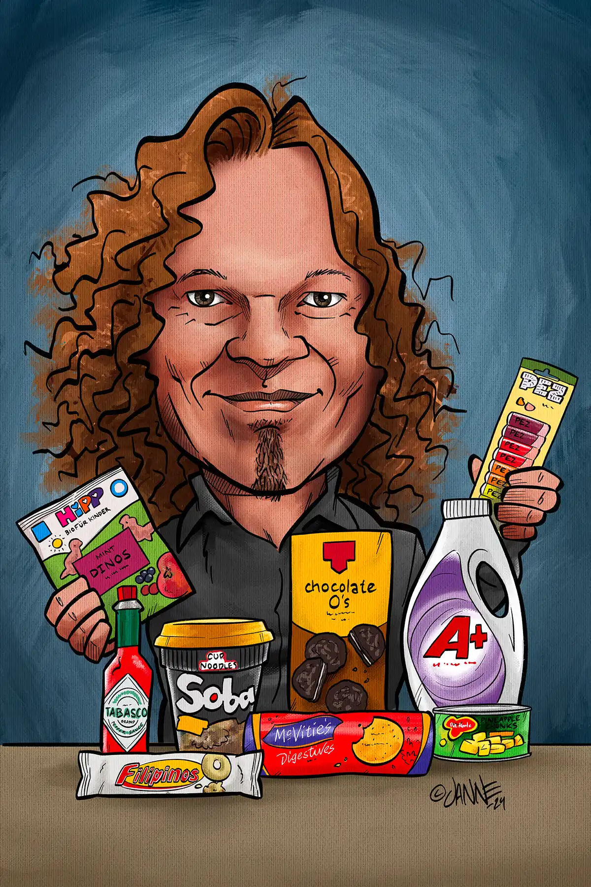 Karikatyyri valokuvasta aiempia töitä 11