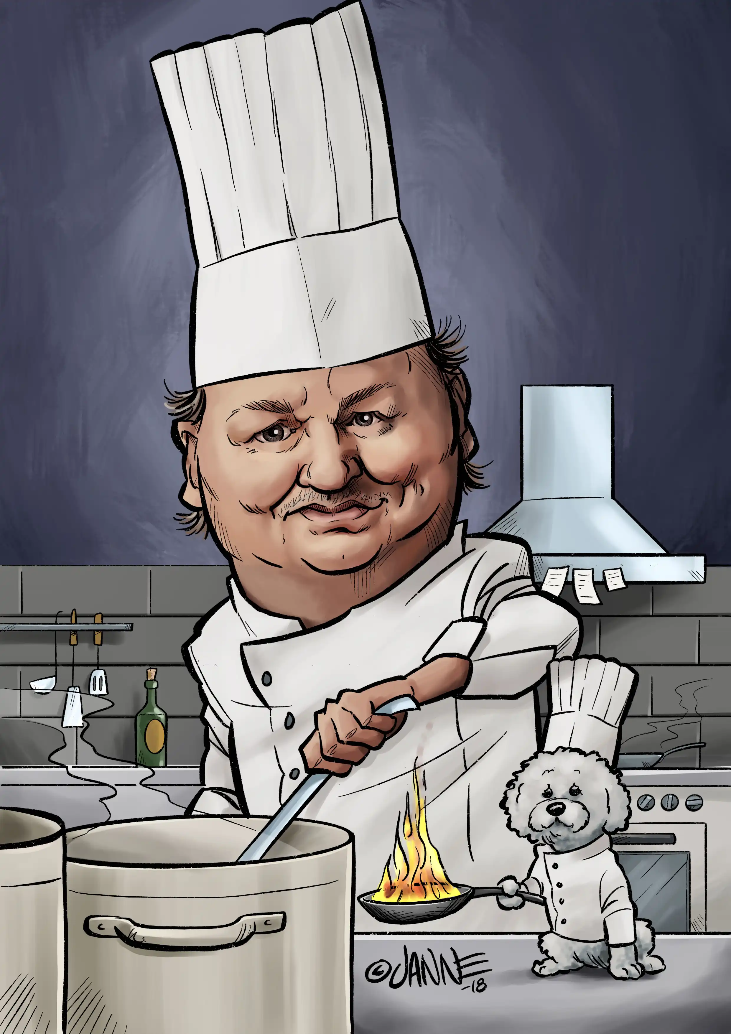 Eläkelahja karikatyyri esimerkki 1