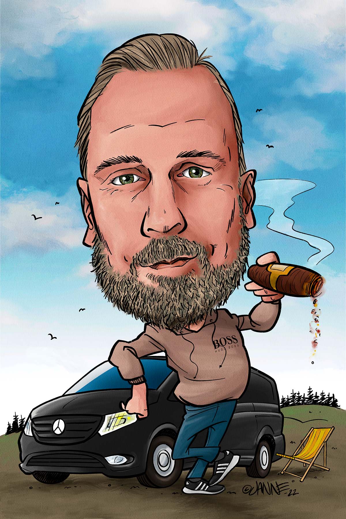 Karikatyyri valokuvasta aiempia töitä 7