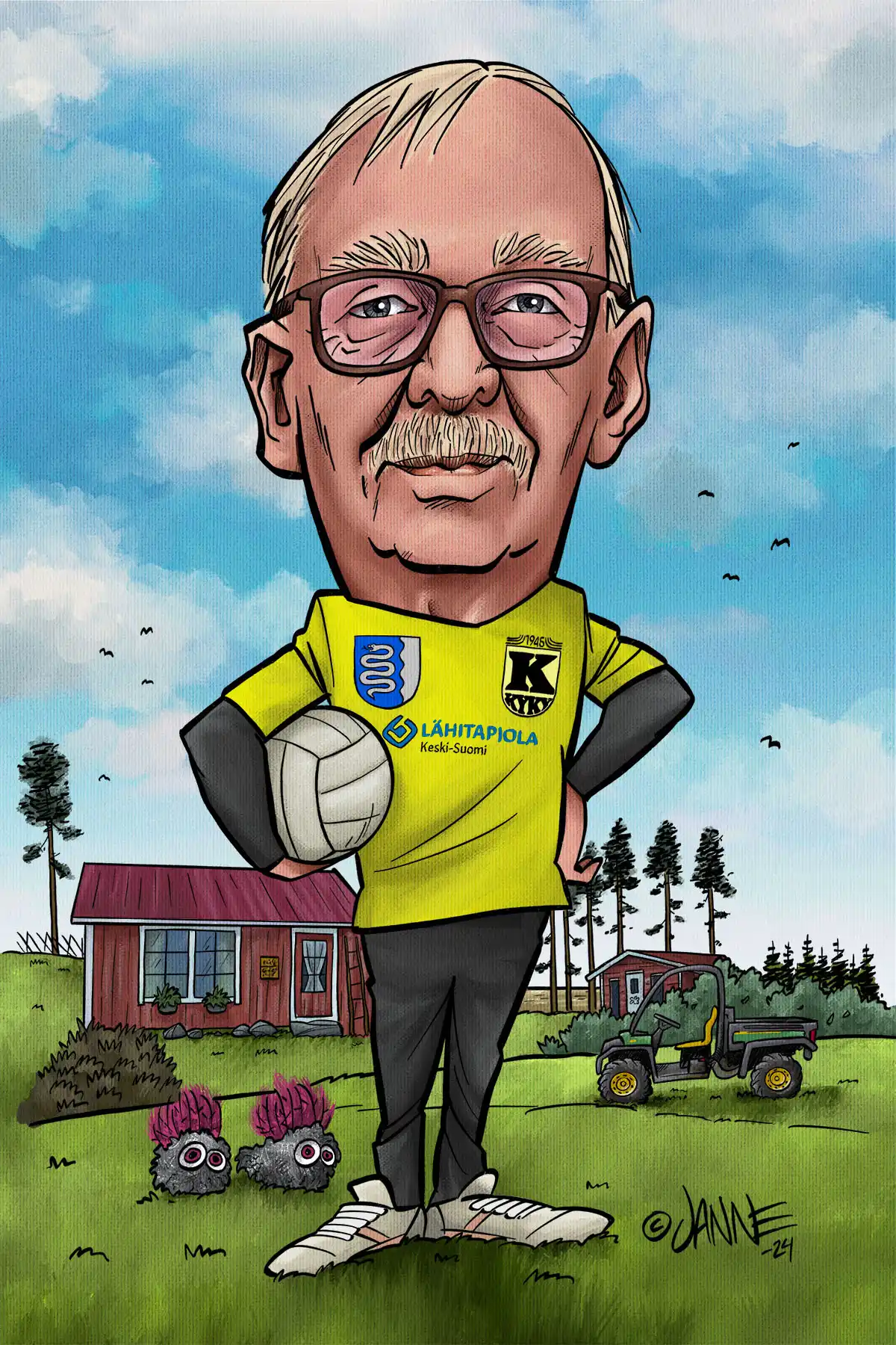 Karikatyyri valokuvasta aiempia töitä 3