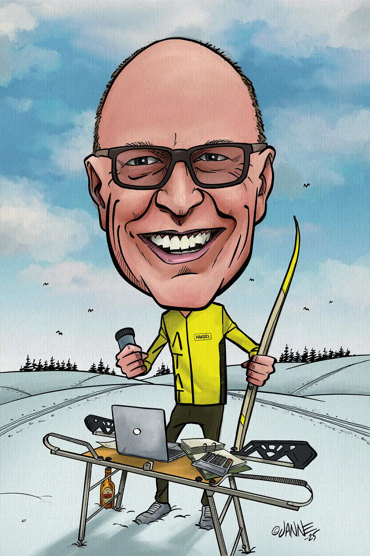 Karikatyyri valokuvasta aiempia töitä 12