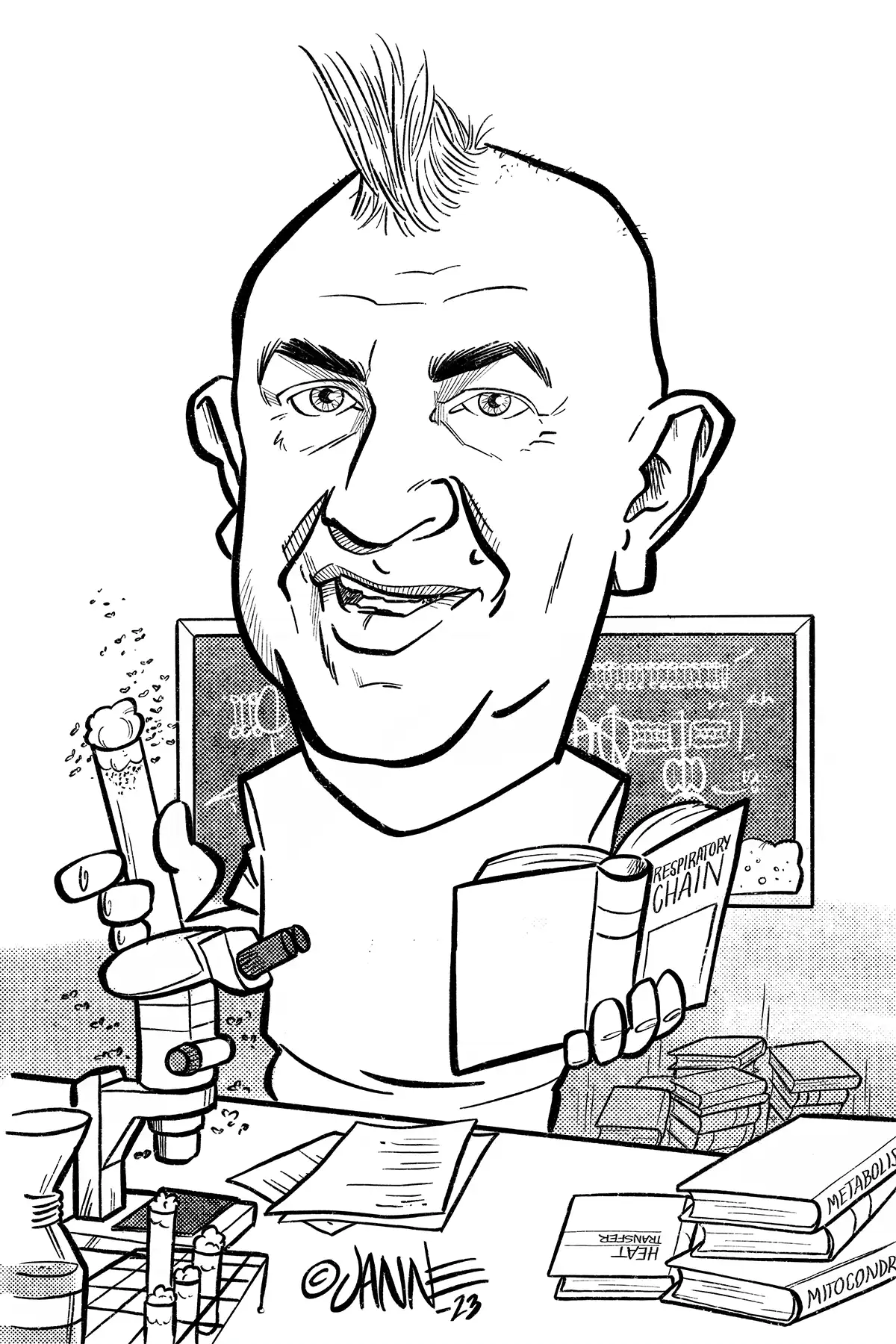 Karikatyyri valokuvasta aiempia töitä 13