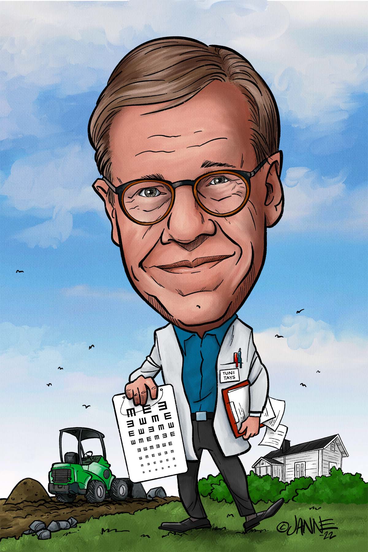 Liikelahja karikatyyri esimerkki 12