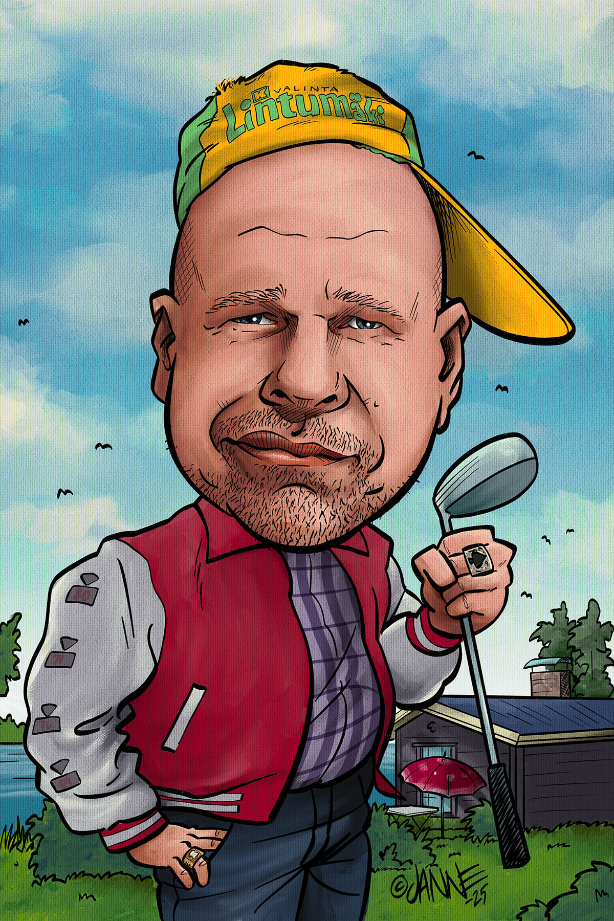 Lahja miehelle karikatyyri esimerkki 5