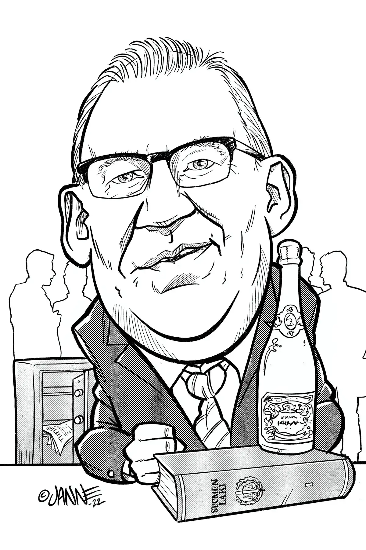 50-vuotislahja karikatyyri esimerkki 10