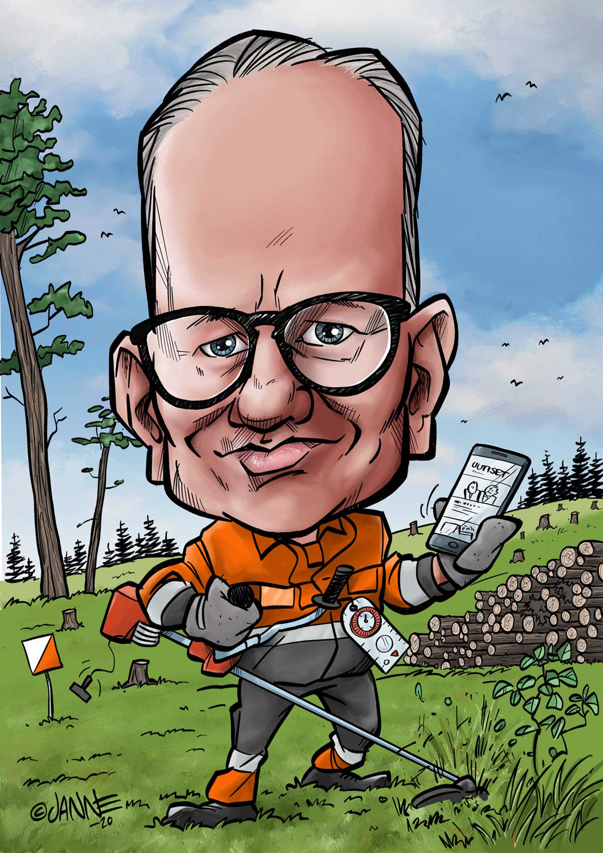 Läksiäislahja karikatyyri esimerkki 11