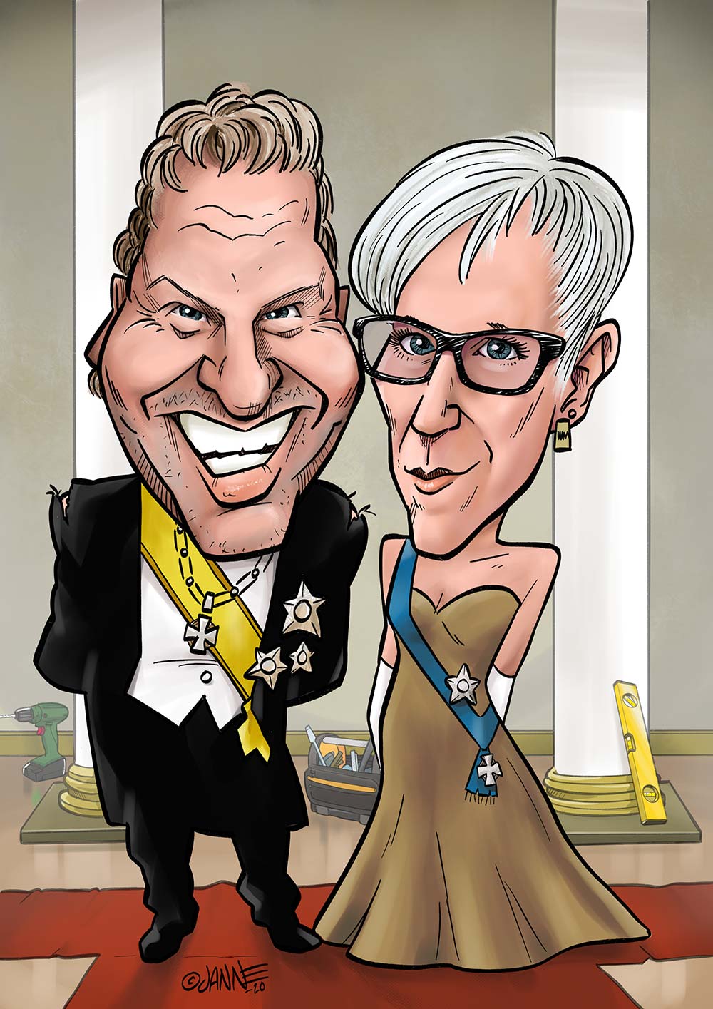 Läksiäislahja karikatyyri esimerkki 14