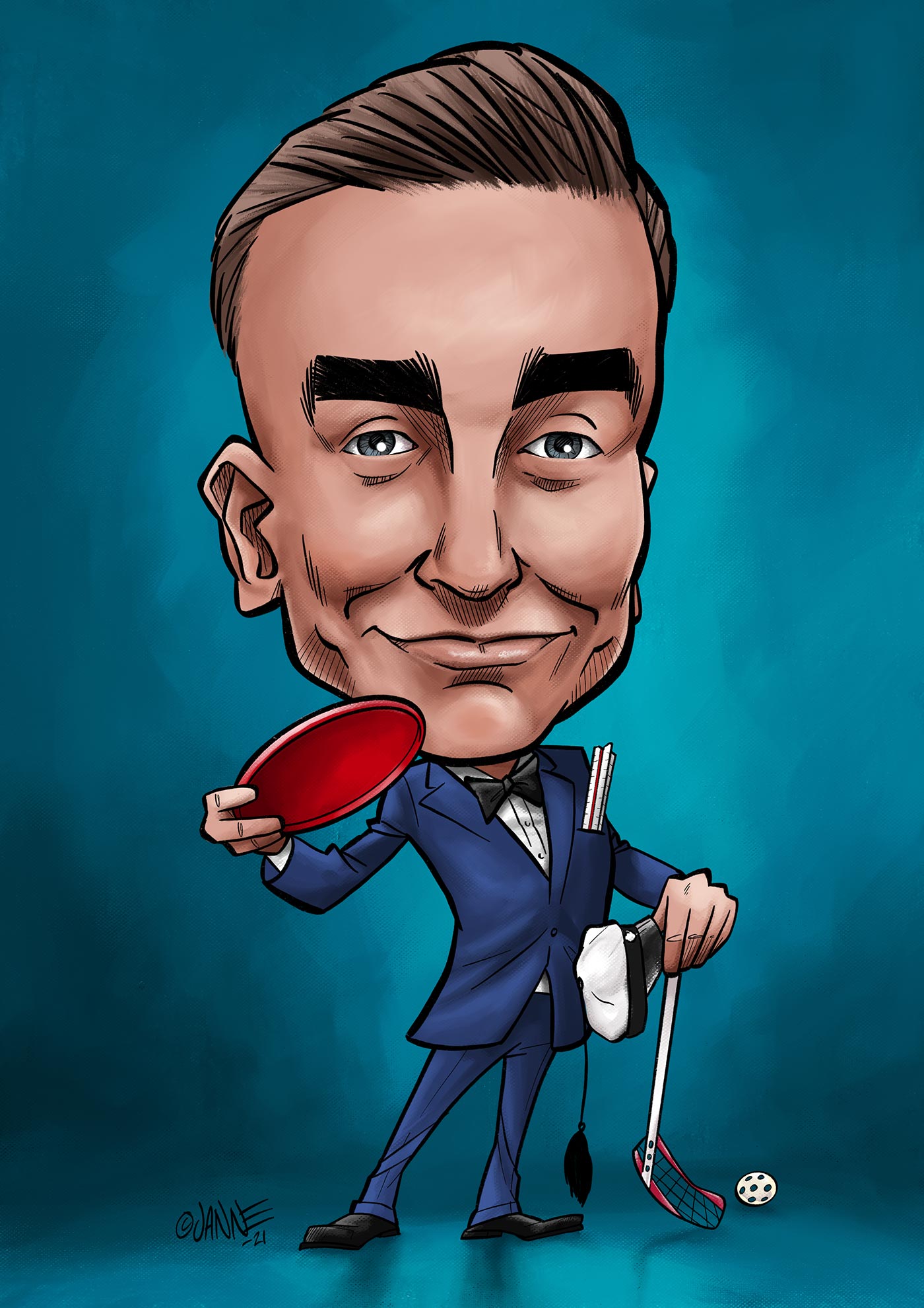 Valmistujaislahja karikatyyri esimerkki 14