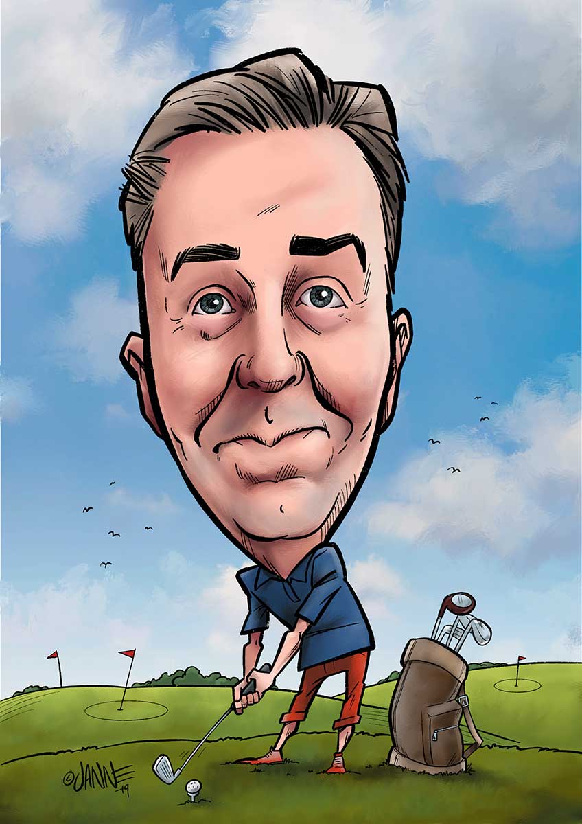 Golflahja karikatyyri esimerkki 14