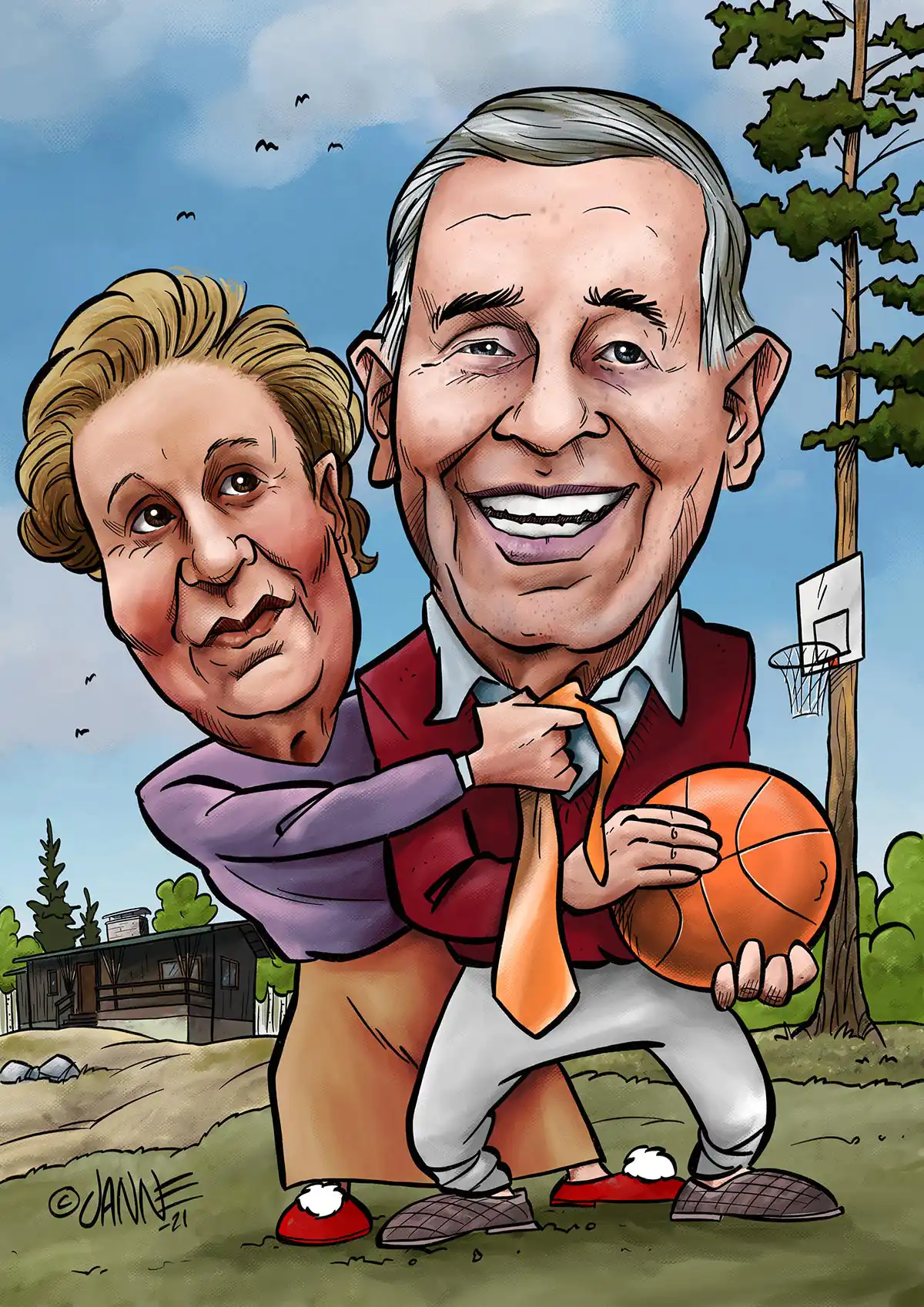 Karikatyyri valokuvasta aiempia töitä 16