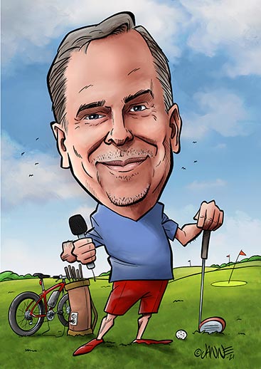Golflahja karikatyyri esimerkki 6
