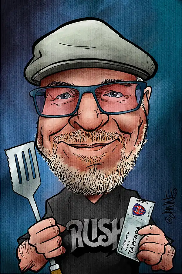 Karikatyyri valokuvasta esimerkki 3