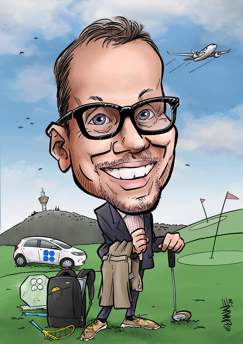 Golflahja karikatyyri esimerkki 11