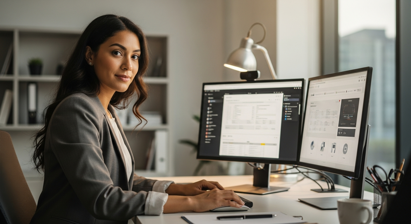 Professional virtual assistant working remotely for a Raleigh-Durham Research Triangle business