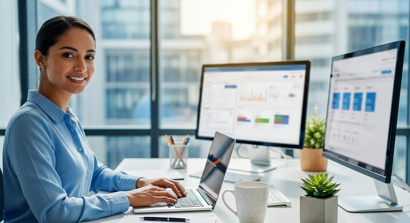 Professional virtual assistant team working