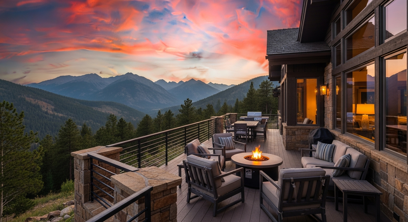 Colorado home with mountain views