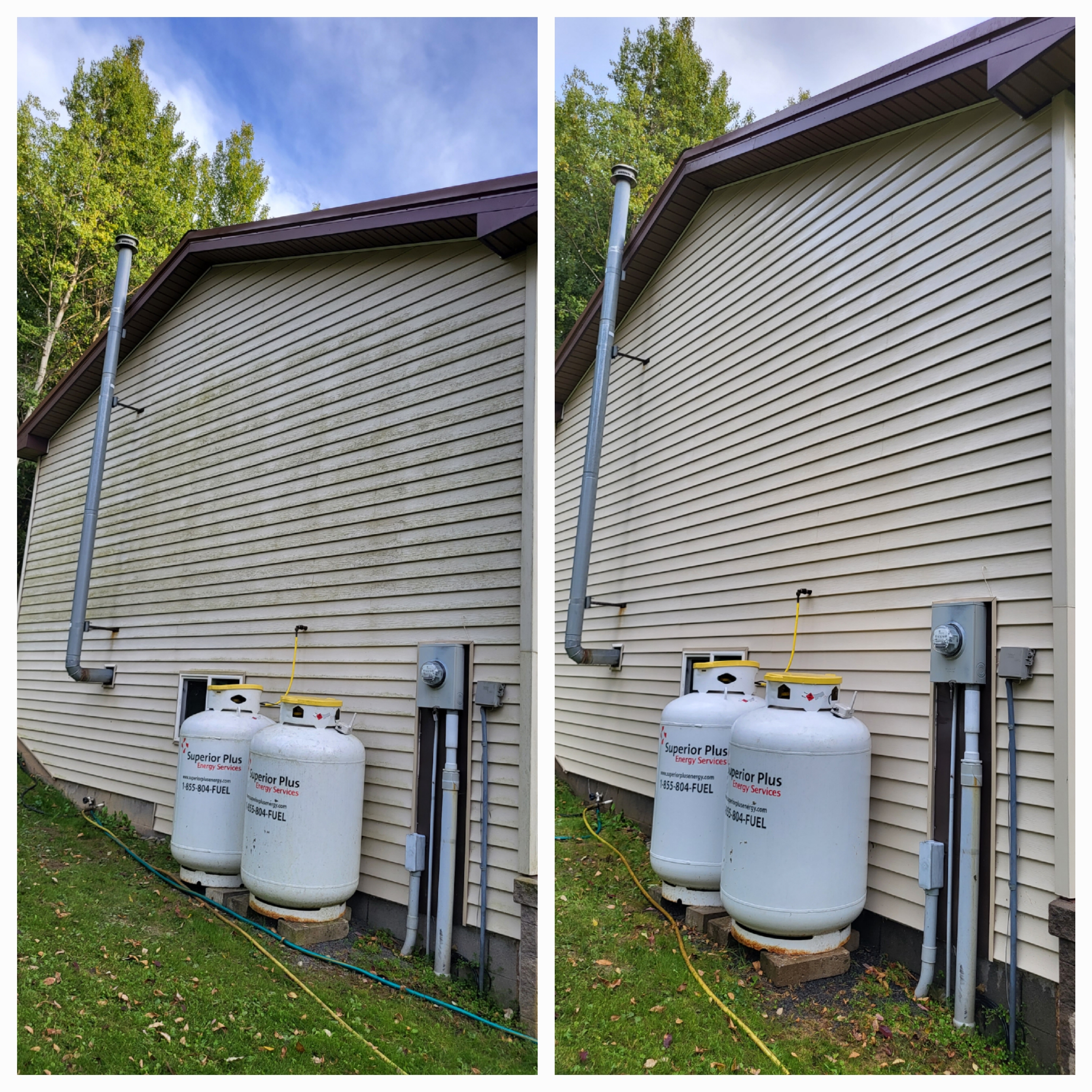 House Washing Before and After