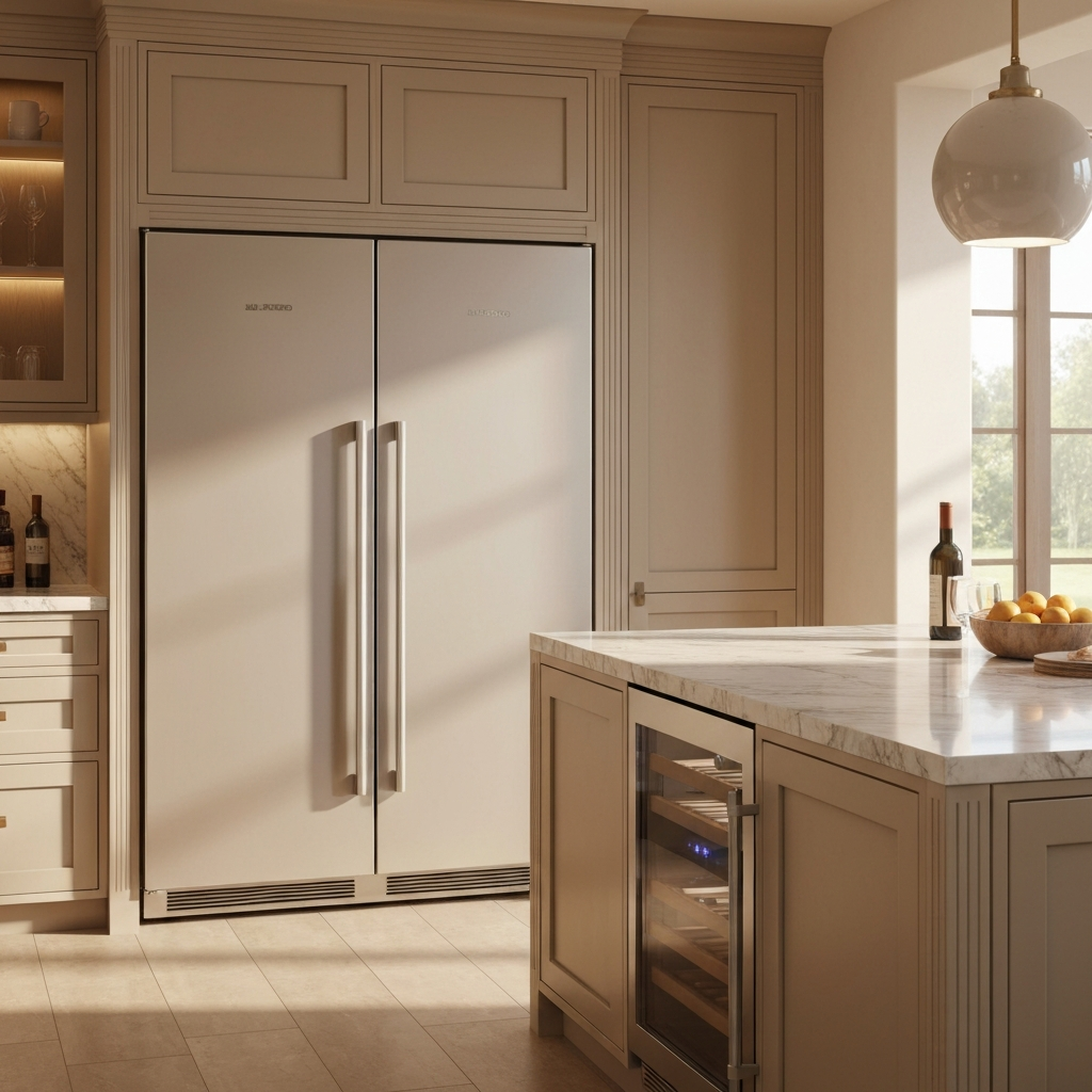 High-end Sub-Zero Refrigerator in Luxury Kitchen