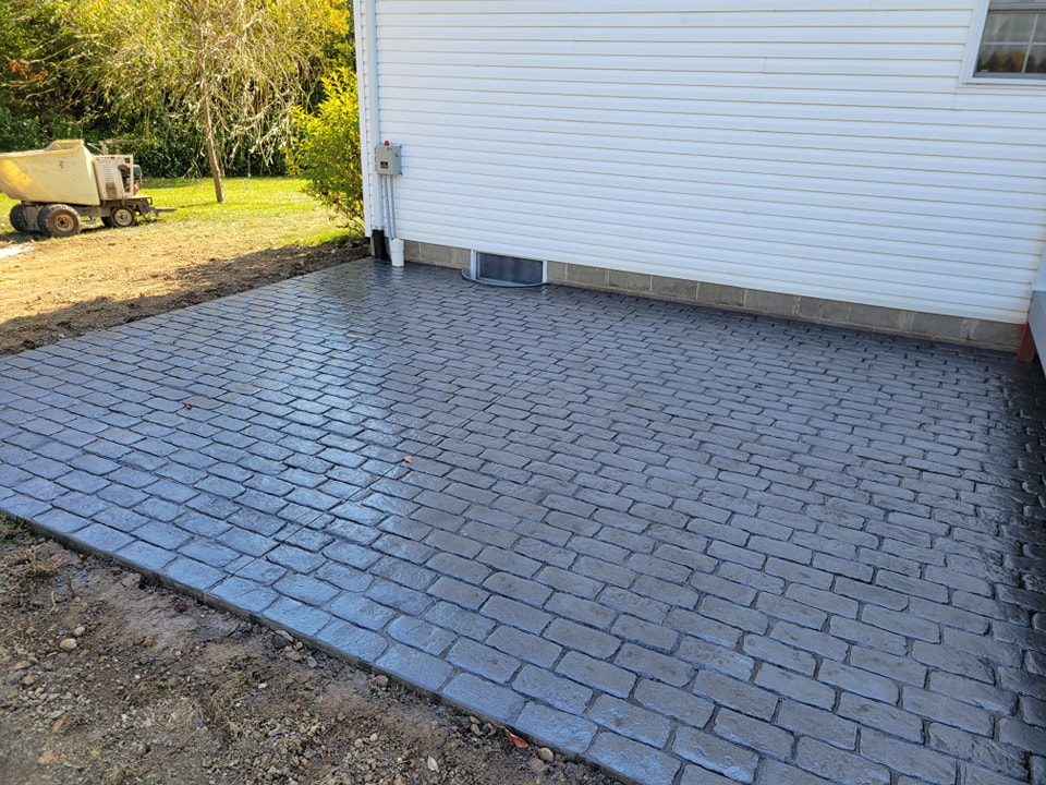 Cobblestone stamp pattern