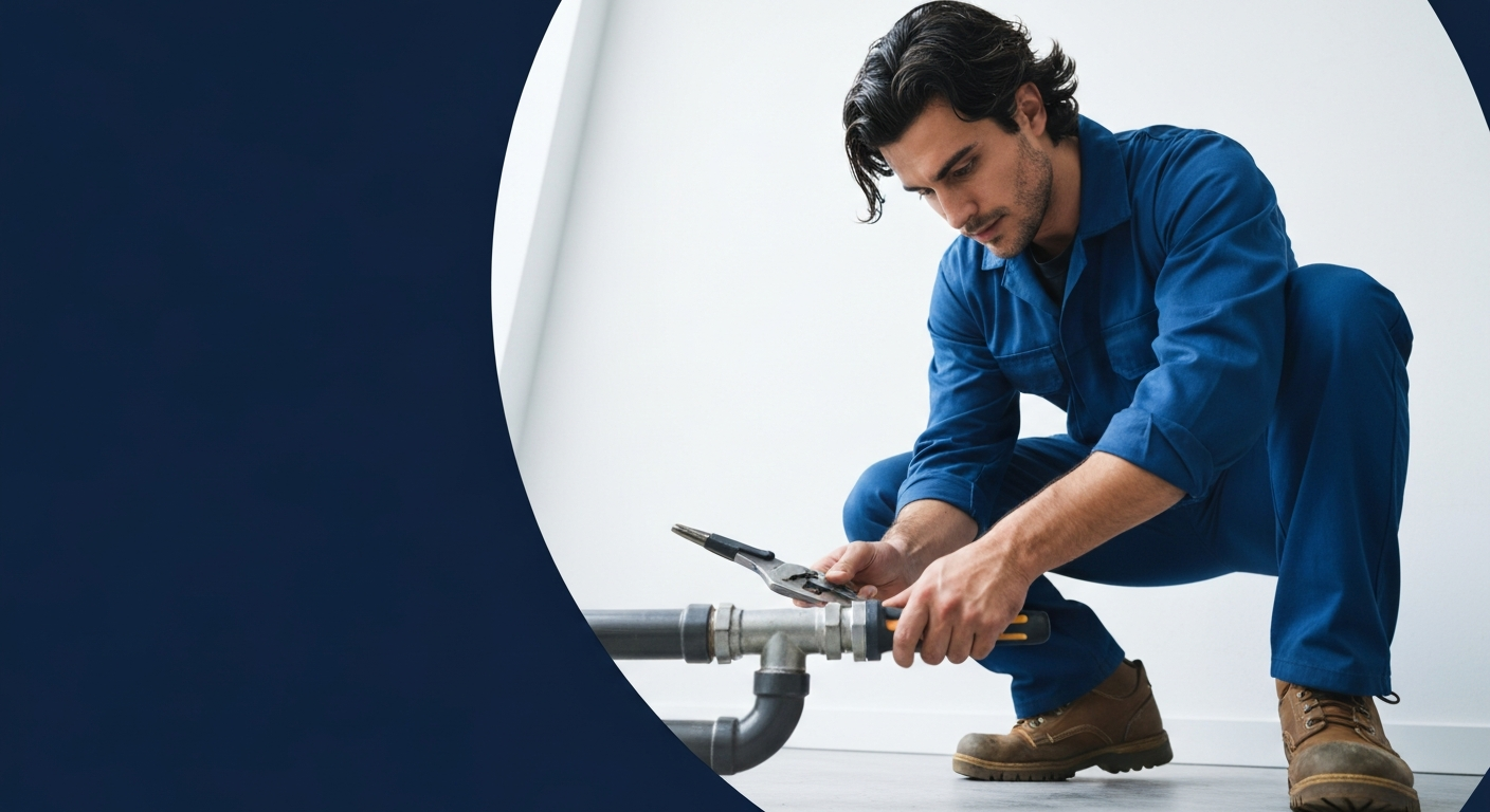 Plumber working
