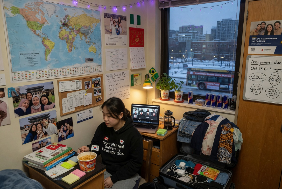 La vie en tant qu'étudiant international