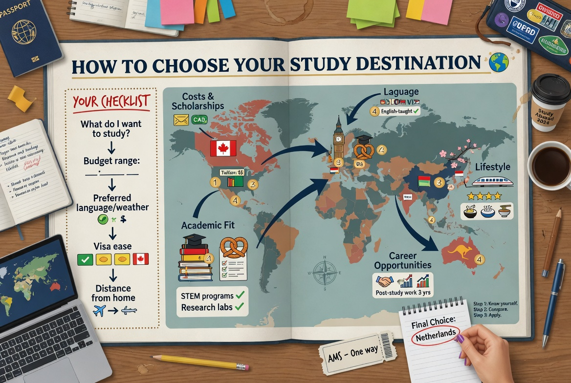 Comment choisir votre destination d'études