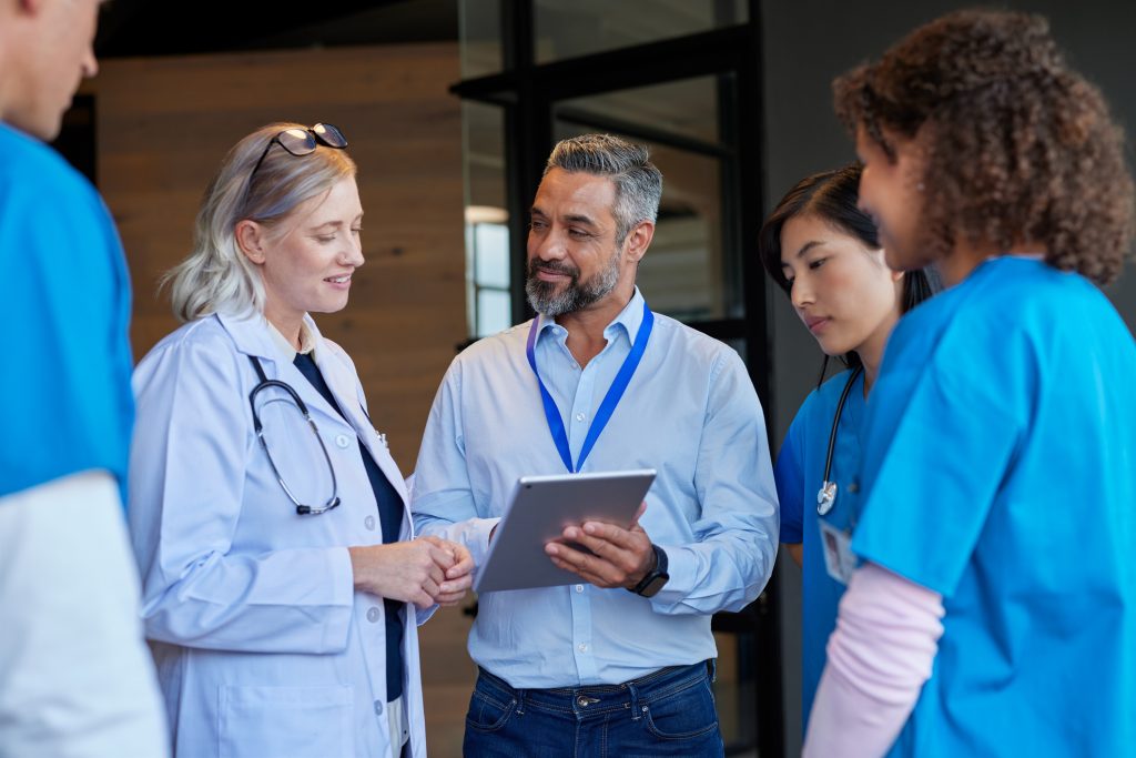 Medical team in a professional clinic setting