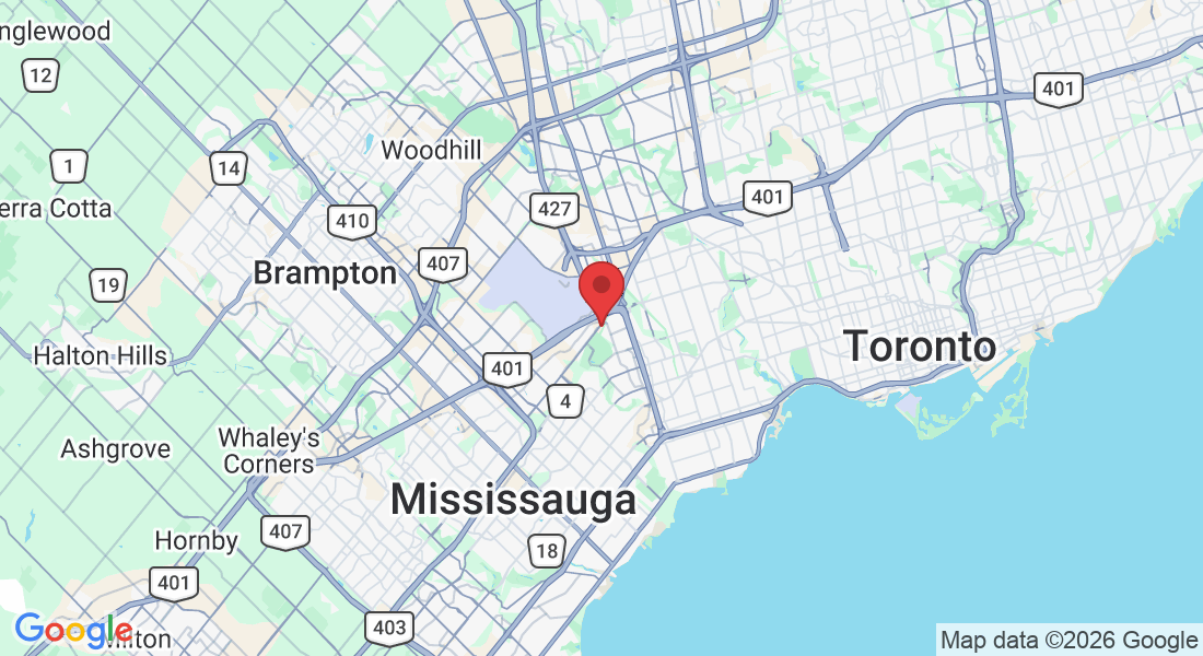 Map of Clear Moon Therapy — 5399 Eglinton Avenue West, Suite 204, Etobicoke, ON