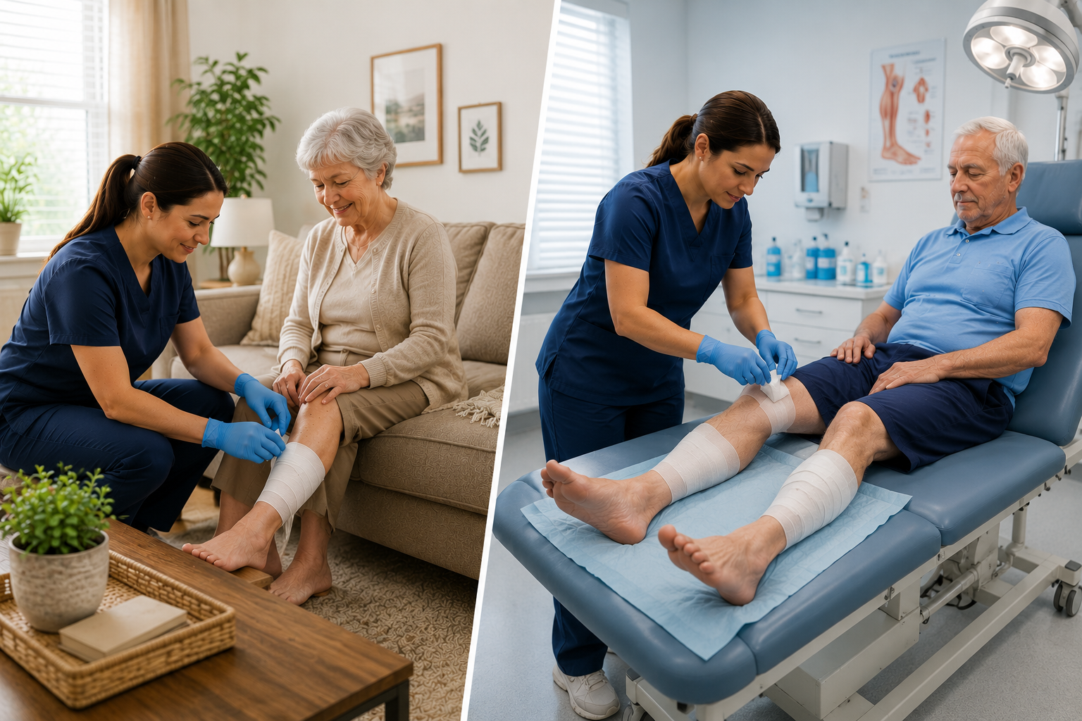 In-Home Wound Care vs. Wound Clinic: Which Is Right for You?
