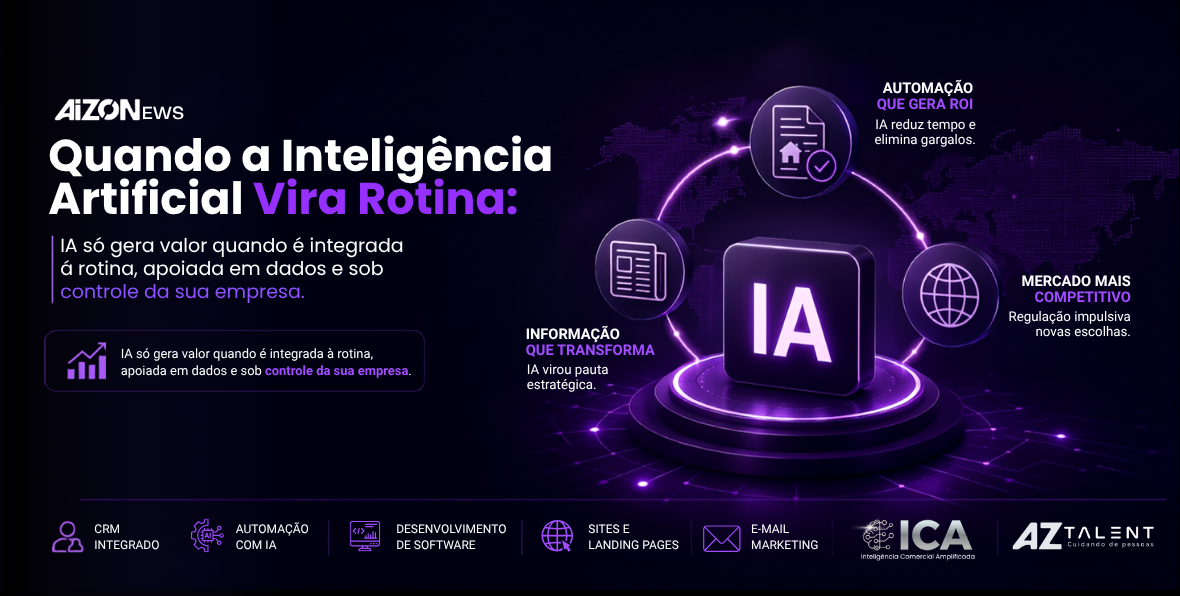 Quando a Inteligência Artificial Vira Rotina: as 3 Notícias que Definem a Semana nos Negócios