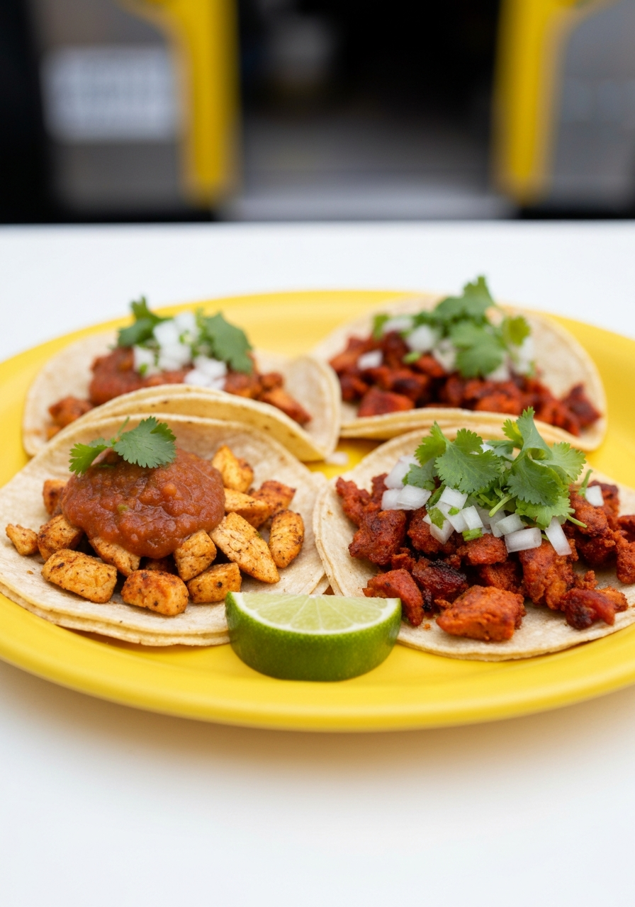 Authentic Mexican street tacos