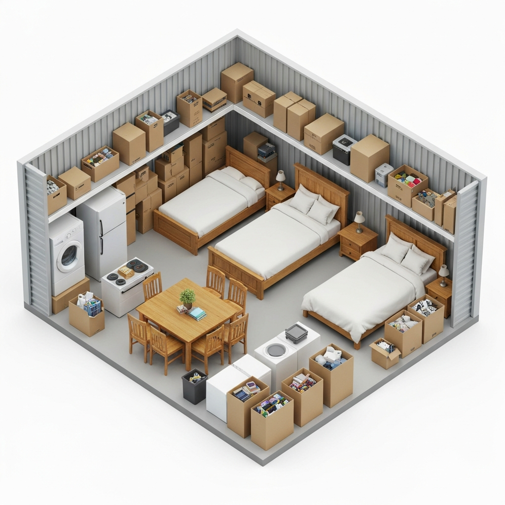 3 Bedroom Home visualization for Sunbrook Secure Storage in St. George, Utah