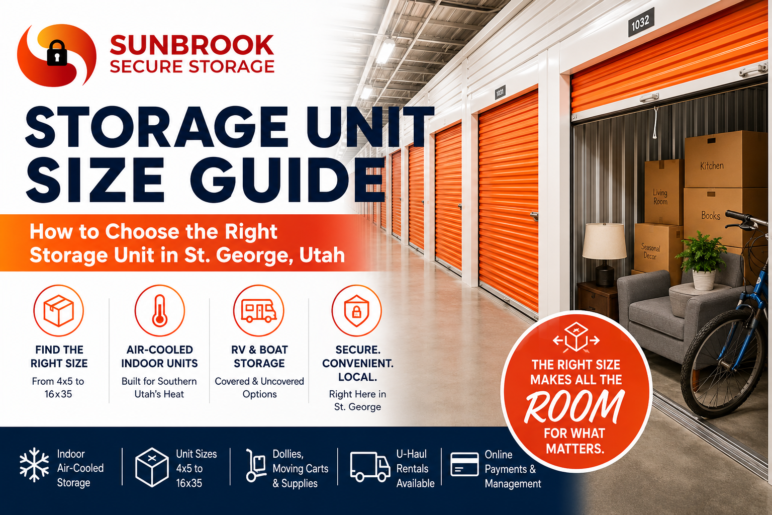 Storage Unit Size Guide: How to Choose the Right Storage Unit in St. George, Utah