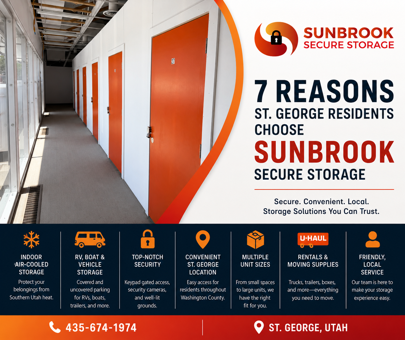 Why More St. George Residents Choose Sunbrook Secure Storage: 7 Reasons Customers Keep Coming Back
