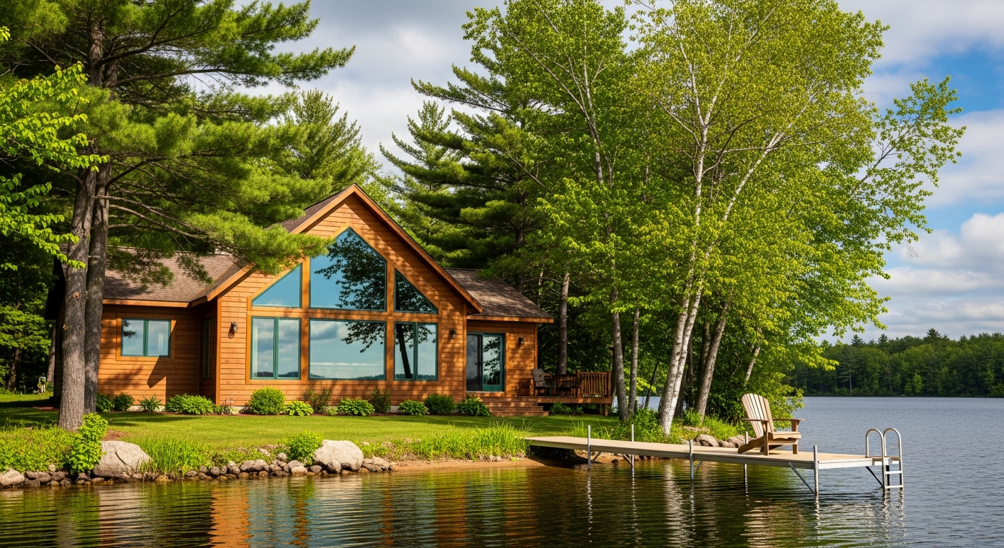 Beautiful cedar lake house