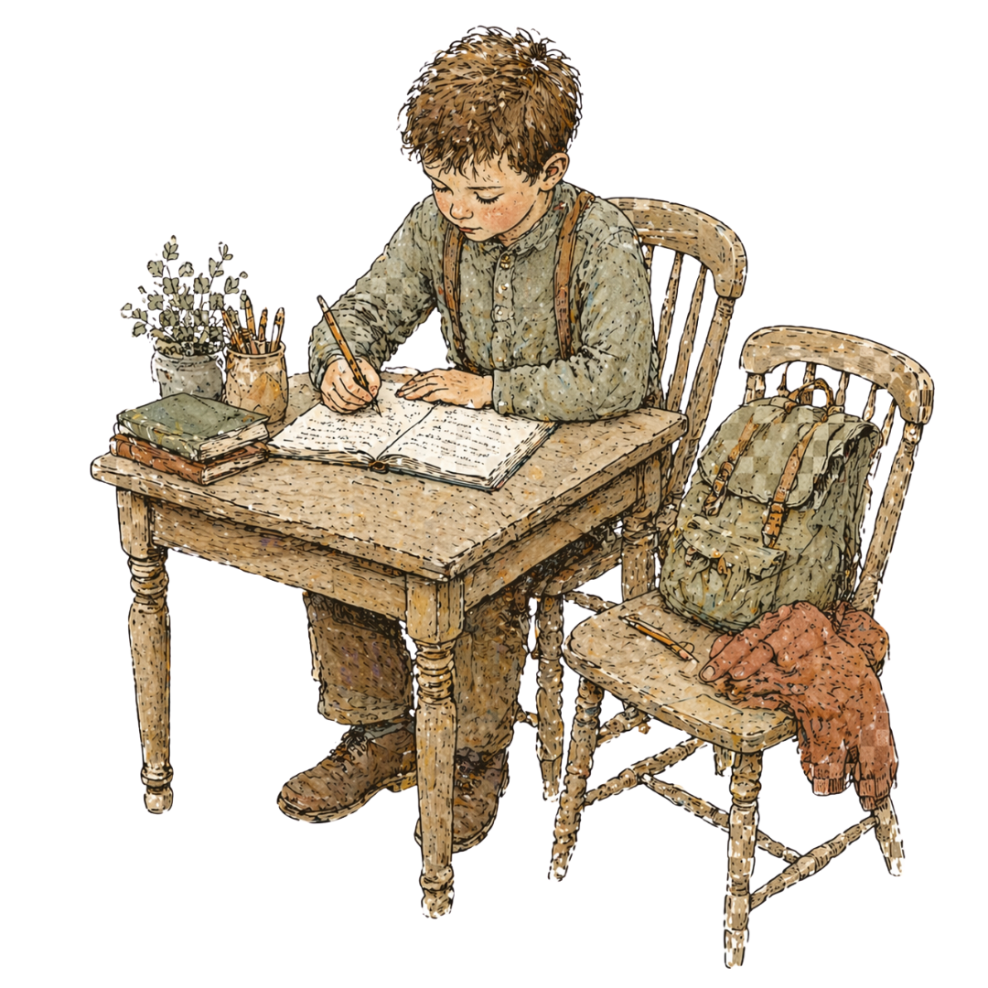 Illustration of school-age skill building