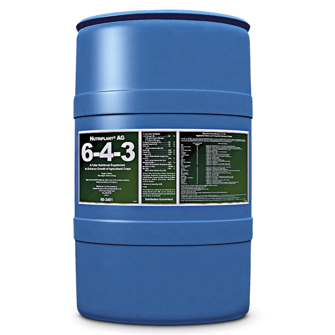 Nutriplant AG foliar micronutrient 30 gallon container