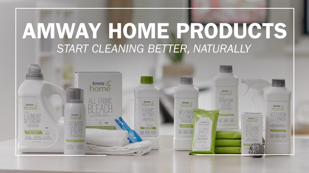 Amway Home laundry and household cleaning products lineup