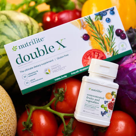 Nutrilite Double X multivitamin and concentrated fruits and vegetables