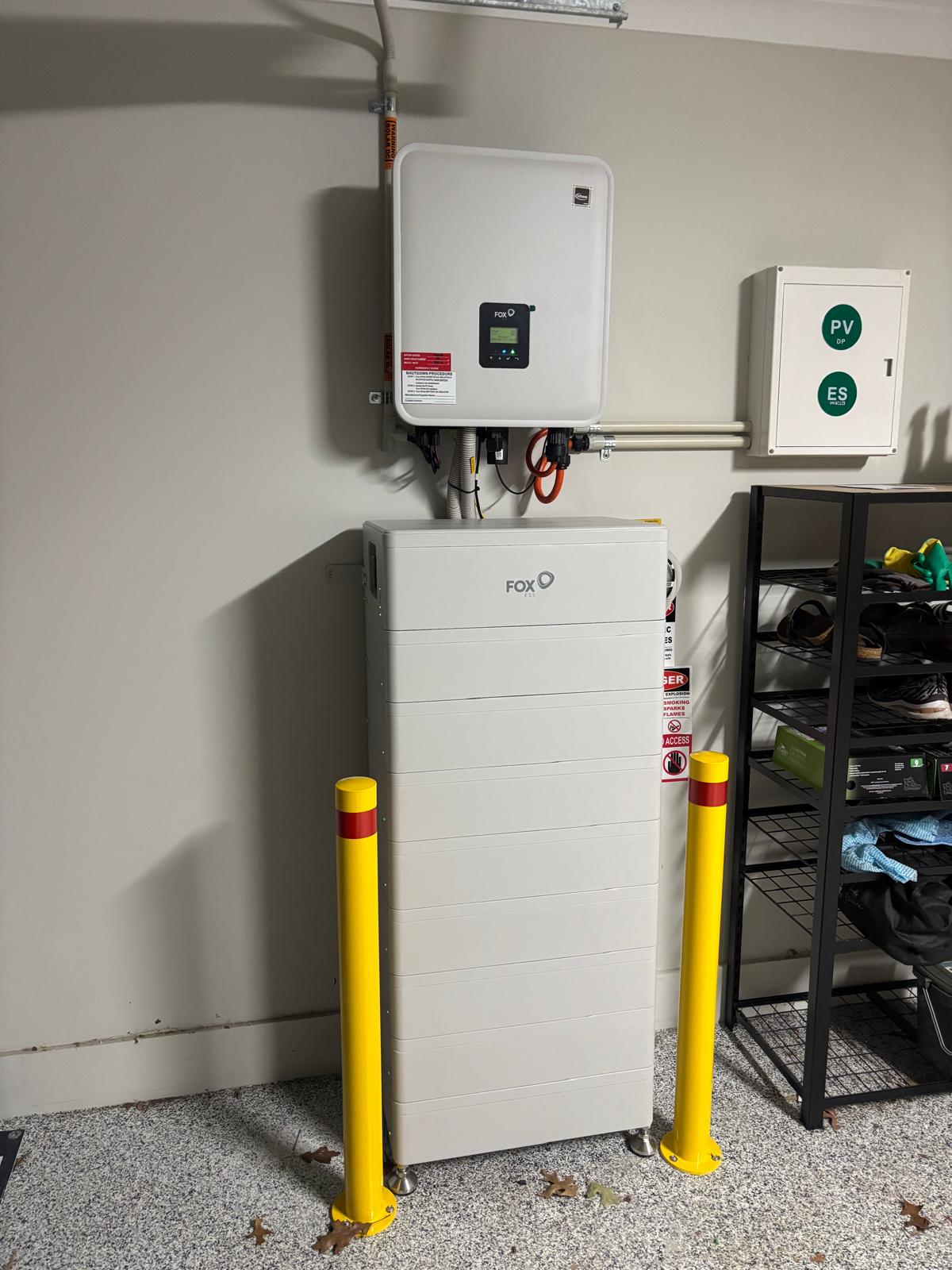 FOX ESS Garage Battery Setup