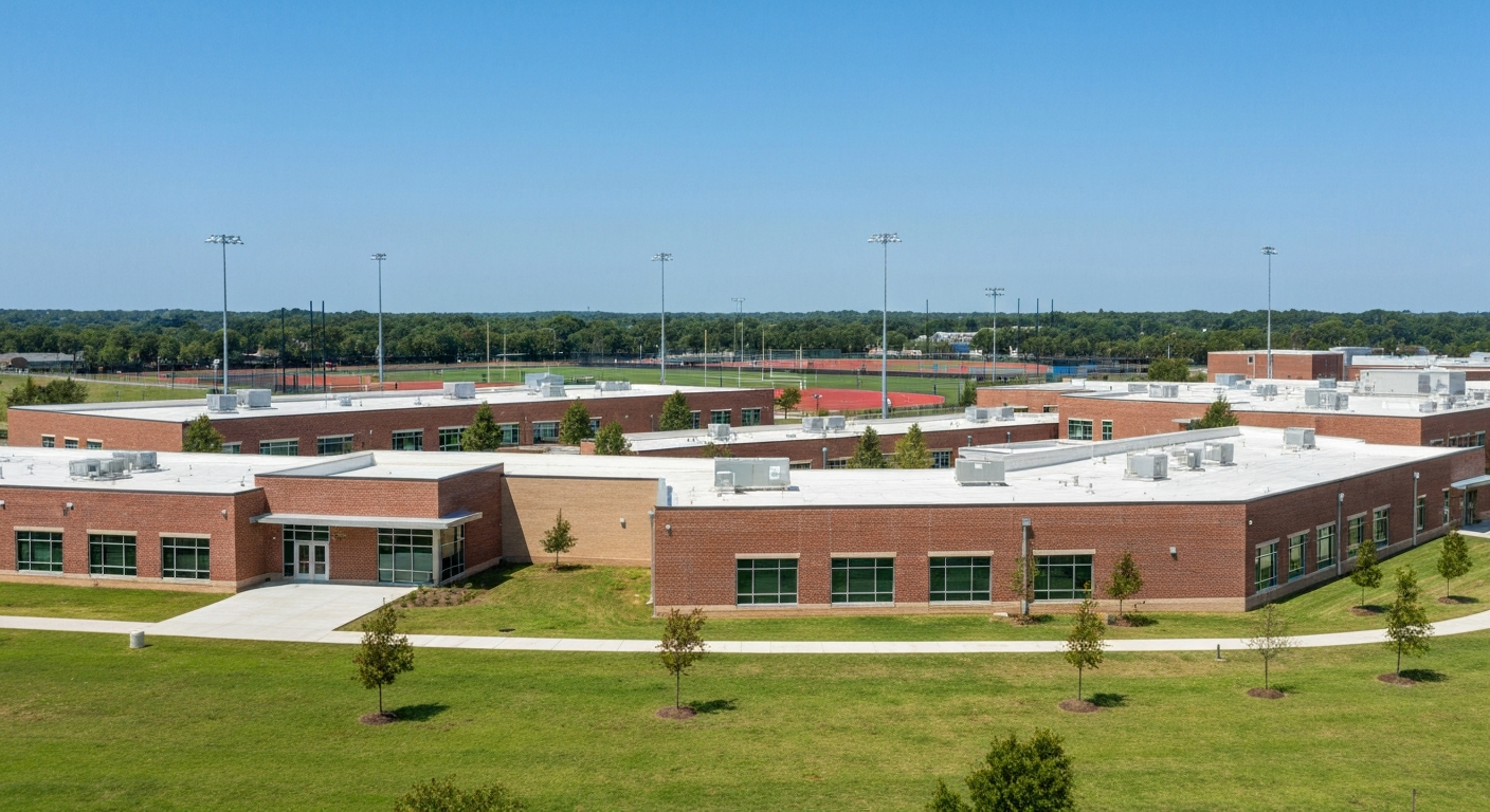 Campus of Tredyffrin/Easttown Middle School serving Devon, PA
