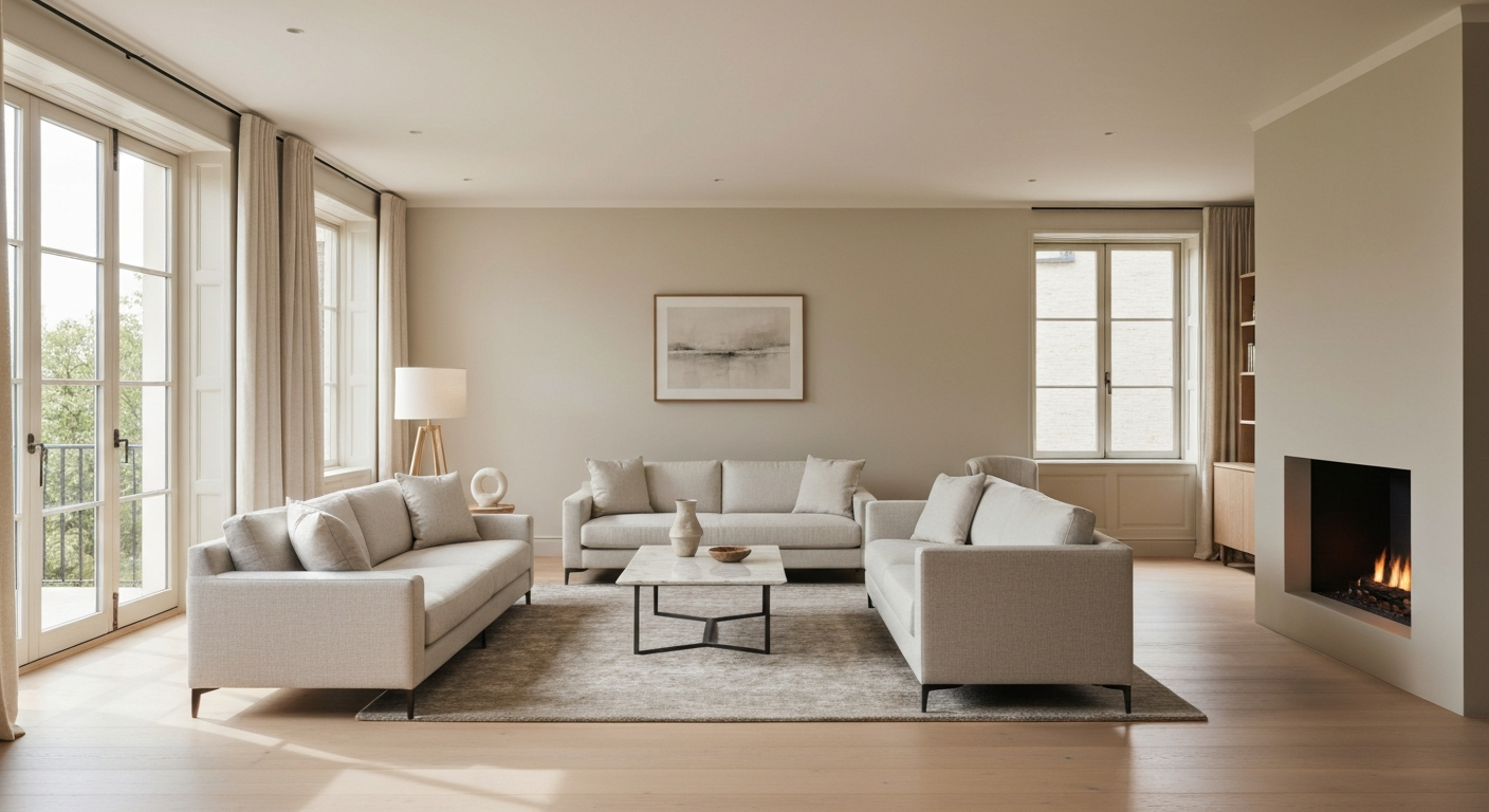Beautiful, balanced living room