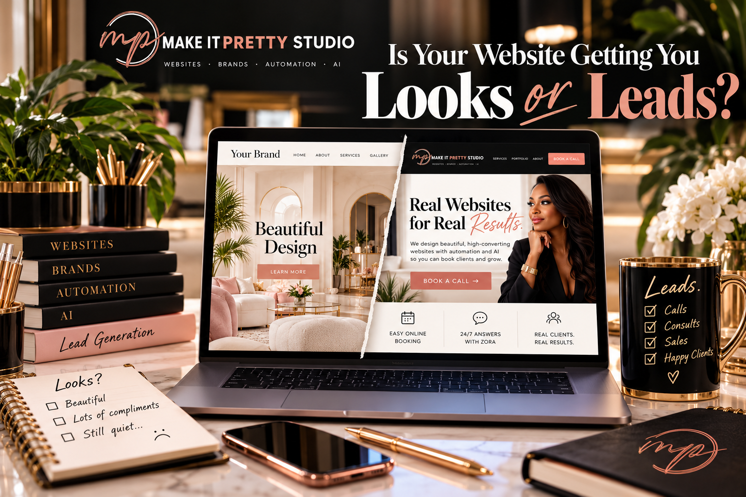 Is Your Website Getting You Looks or Leads?
