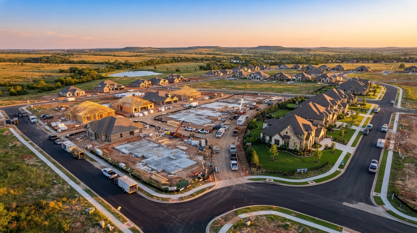 New residential community under construction in Oklahoma