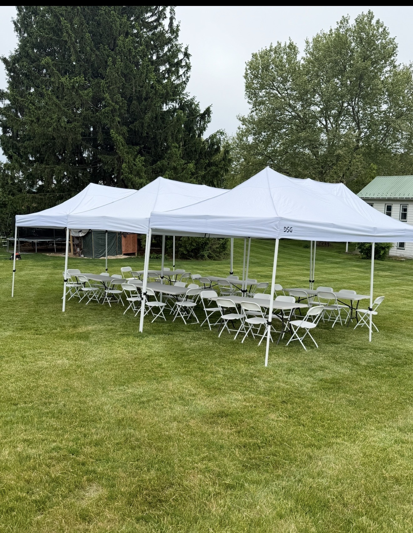 Backyard party rental equipment delivered and set up by EvenFiestas