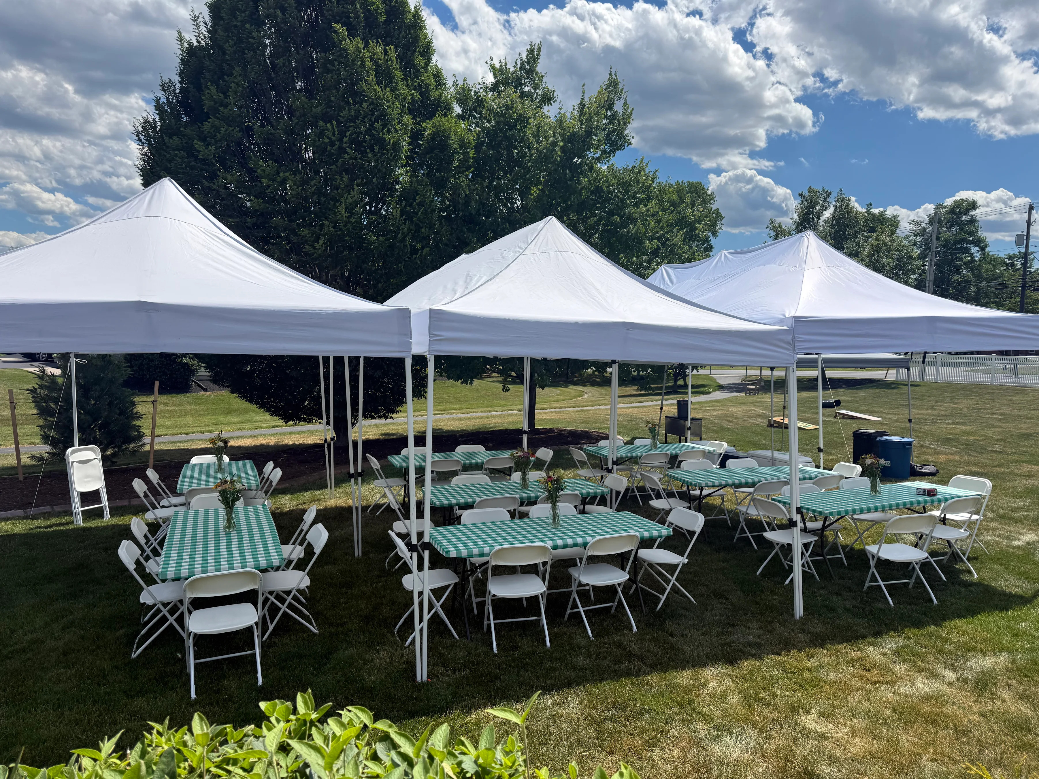 Event equipment setup for party gathering in Lancaster County